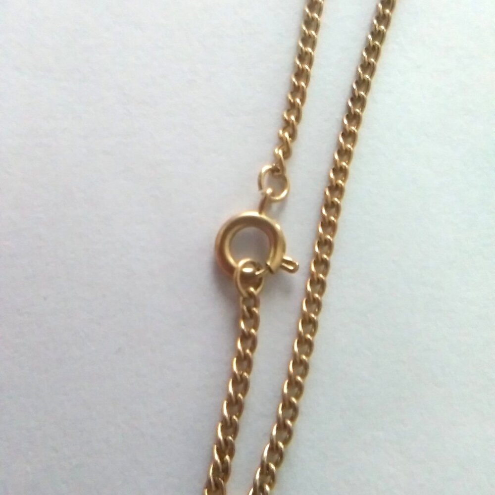 Vintage "I Love You" Mailbox Gold-Tone Necklace - Picture 4 of 7